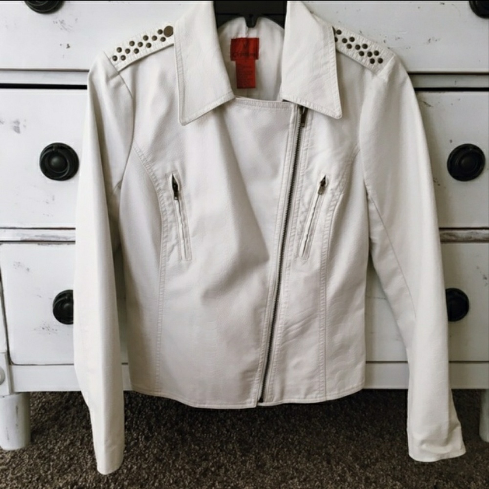 V Cristina leather jacket